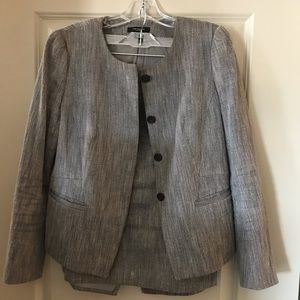 Grey and Black Ann Taylor Suit Size 8